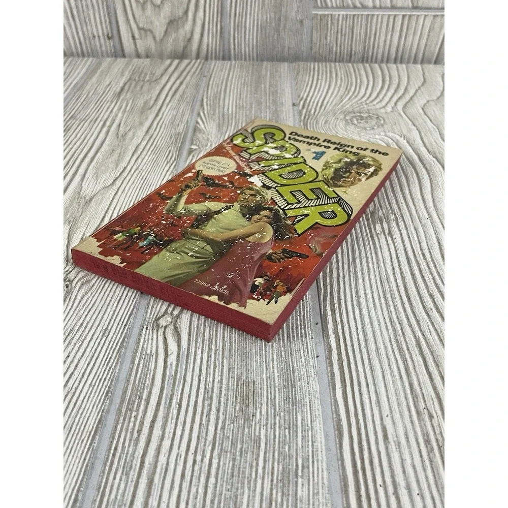 Spider #1 Death Reign of the Vampire King Grant Stockbridge Pocket Books 1975